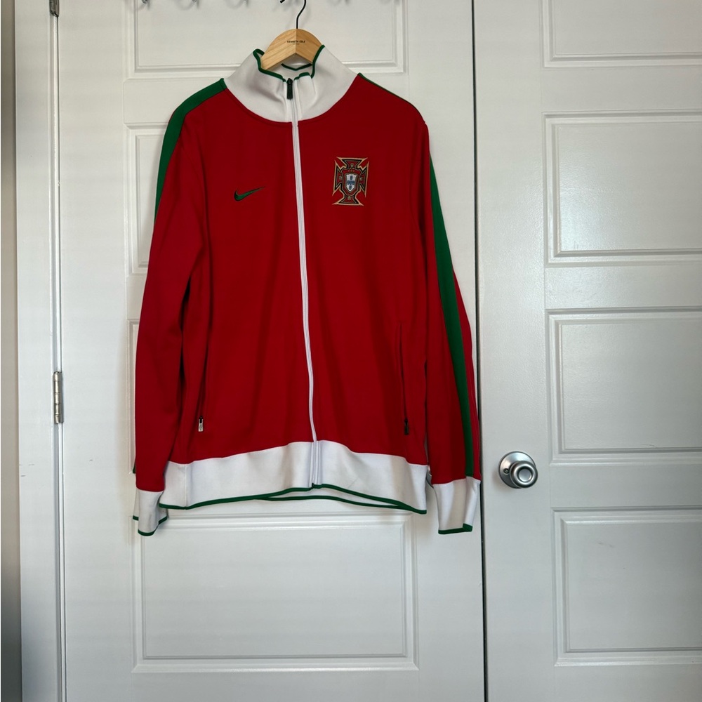 Nike Red and Green Track Jacket